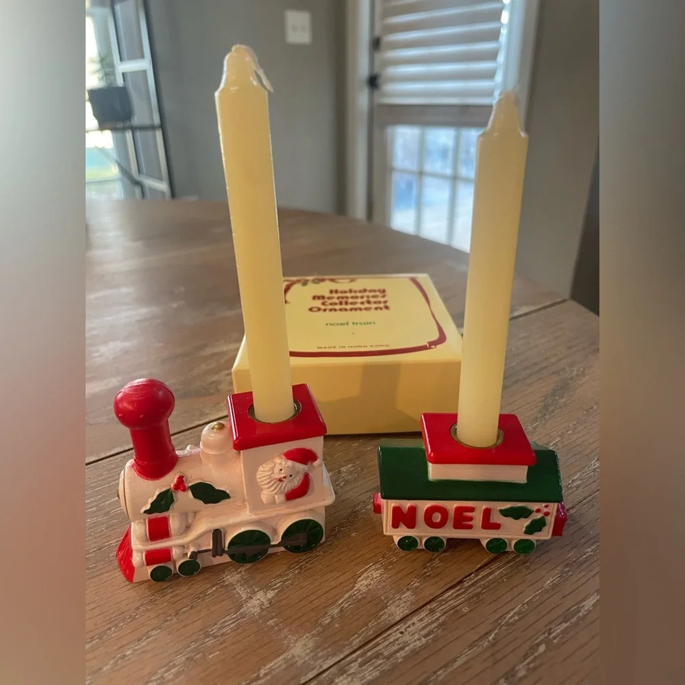 Vintage Holiday Memories Collector Ornaments Lot 2 NIB Carolers And Train - Picture 7 of 9